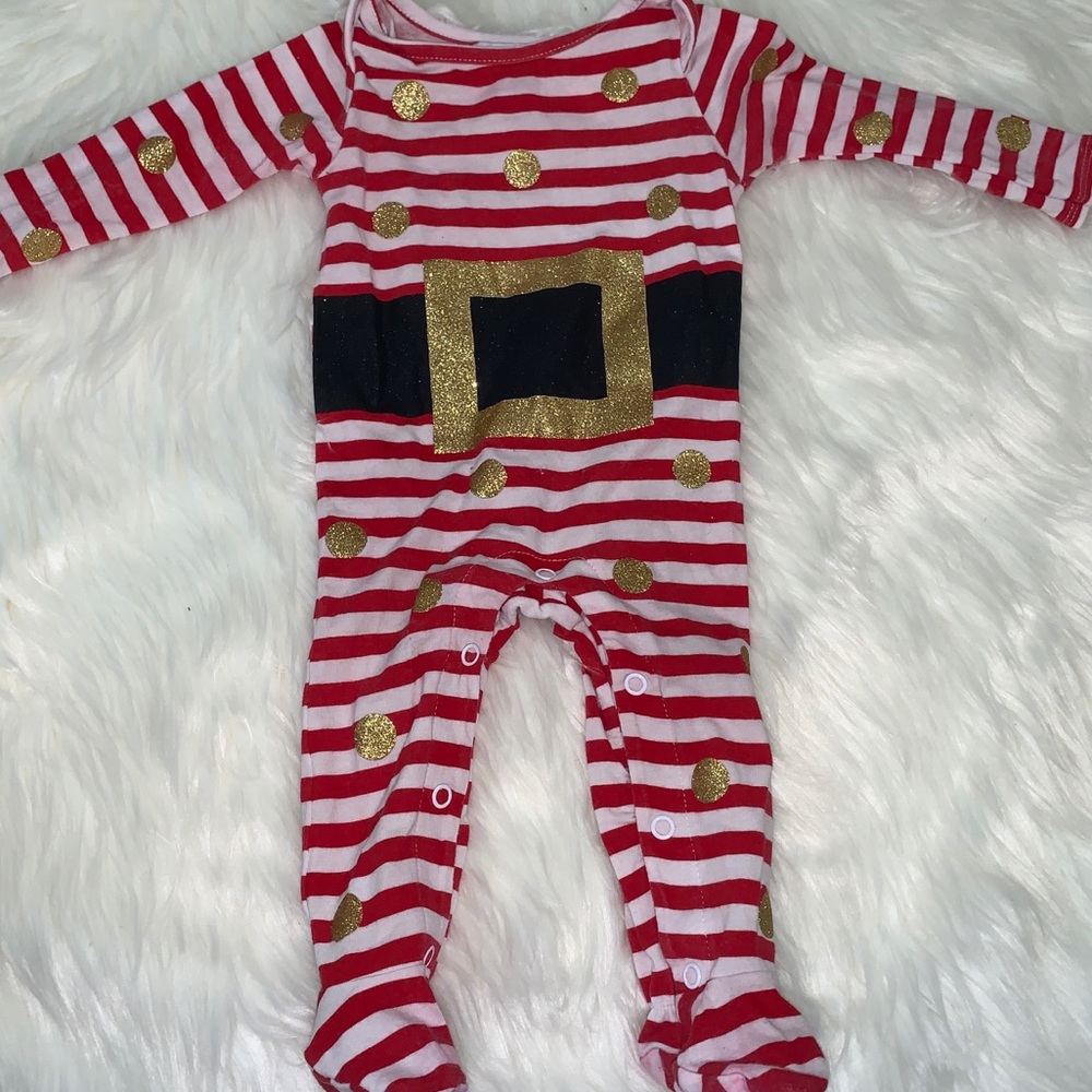 Mudpie bodysuit - 3-6 months - Santa suit